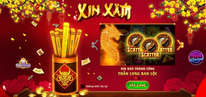 Nổ Hũ Xin Xăm tại VANDO88 tỷ lệ trả thưởng trên 96%